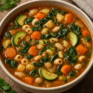 Milan Minestrone a variation of Genovese Minestrone, rich wholesome and delicious