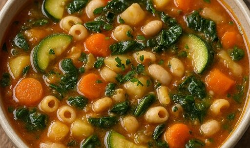 Milan Minestrone a variation of Genovese Minestrone, rich wholesome and delicious