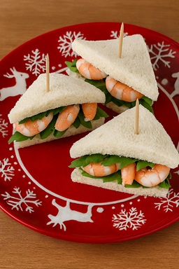 Prawn Sandwich using Christmas Leftovers